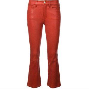 Frame Le Crop Leather Pants